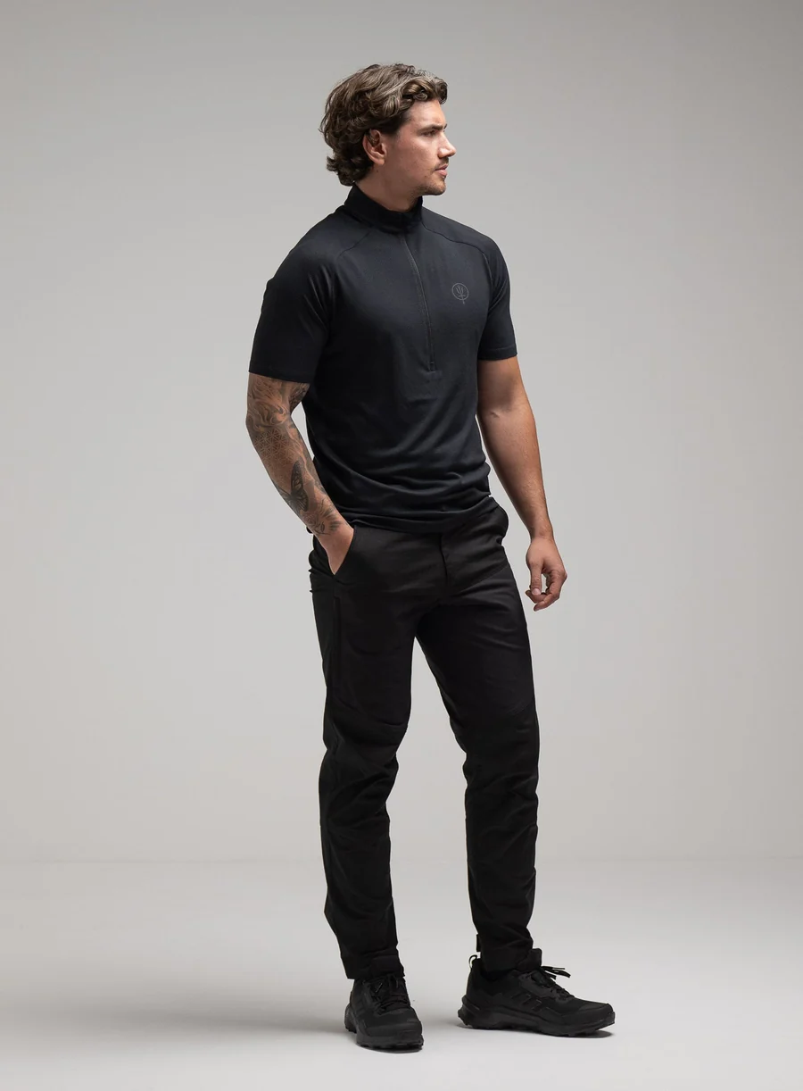 ORYON DELTA Short Sleeve T-Shirt Obsidian Black