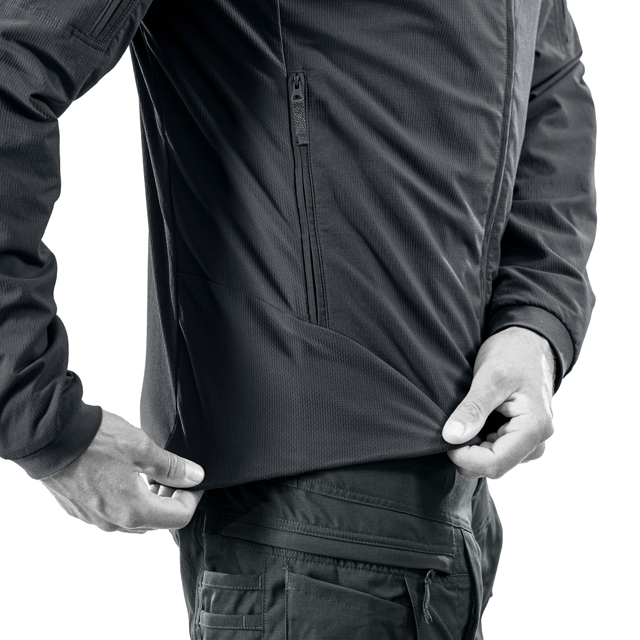 Hunter FZ Gen.3 NON-VELCRO Tactical Softshell Jacket Black
