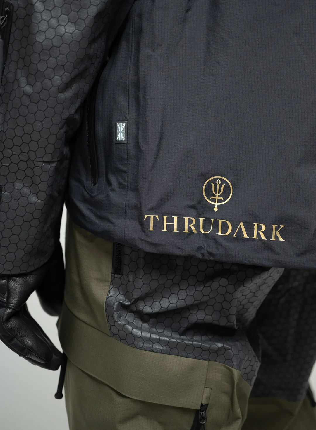 RONIN TANTO Full Zip Hardshell Jacket Obsedian Black Maat: L