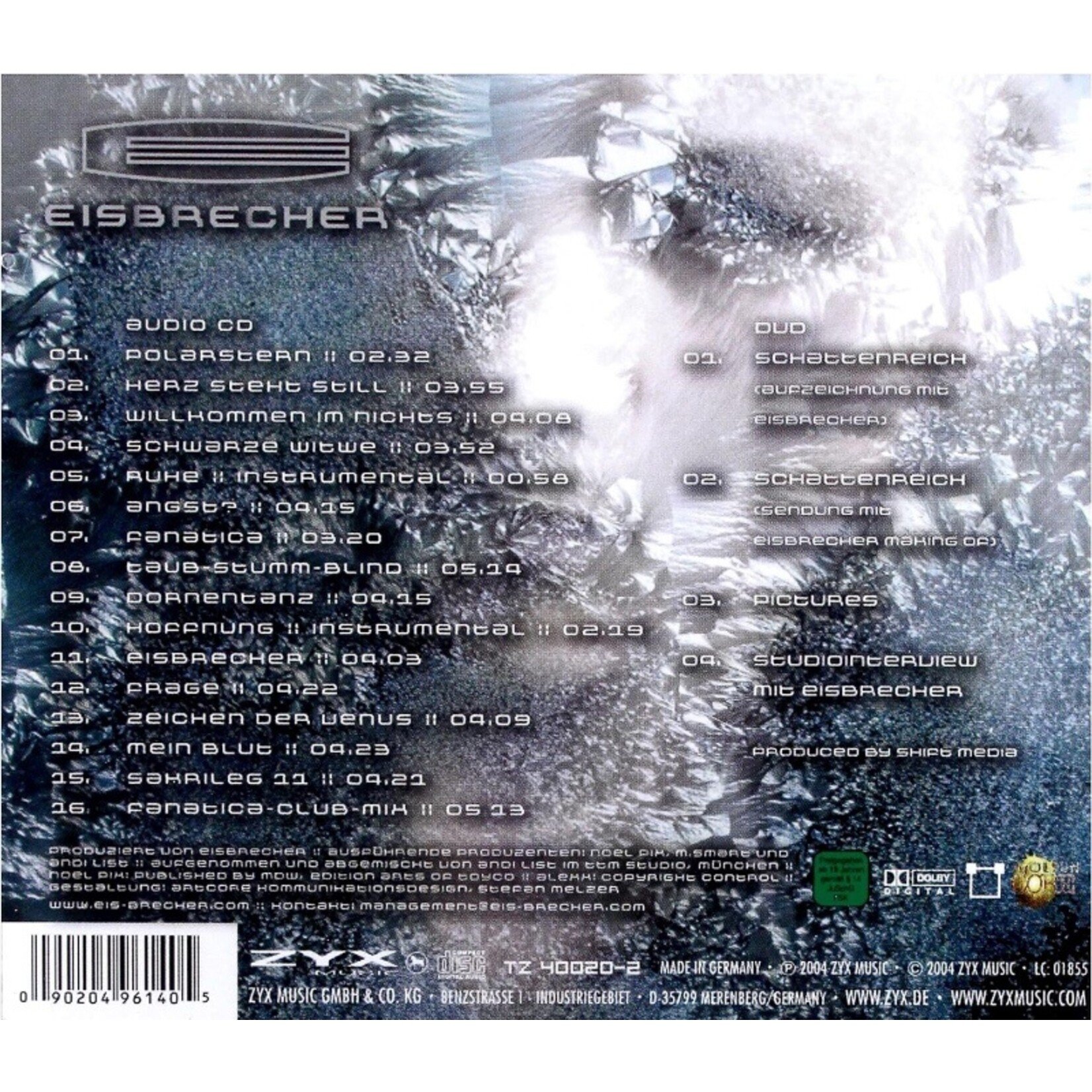BUNDLE - 20 JAHRE EISBRECHER ALBUM - 2LP VINYL , CD + DVD