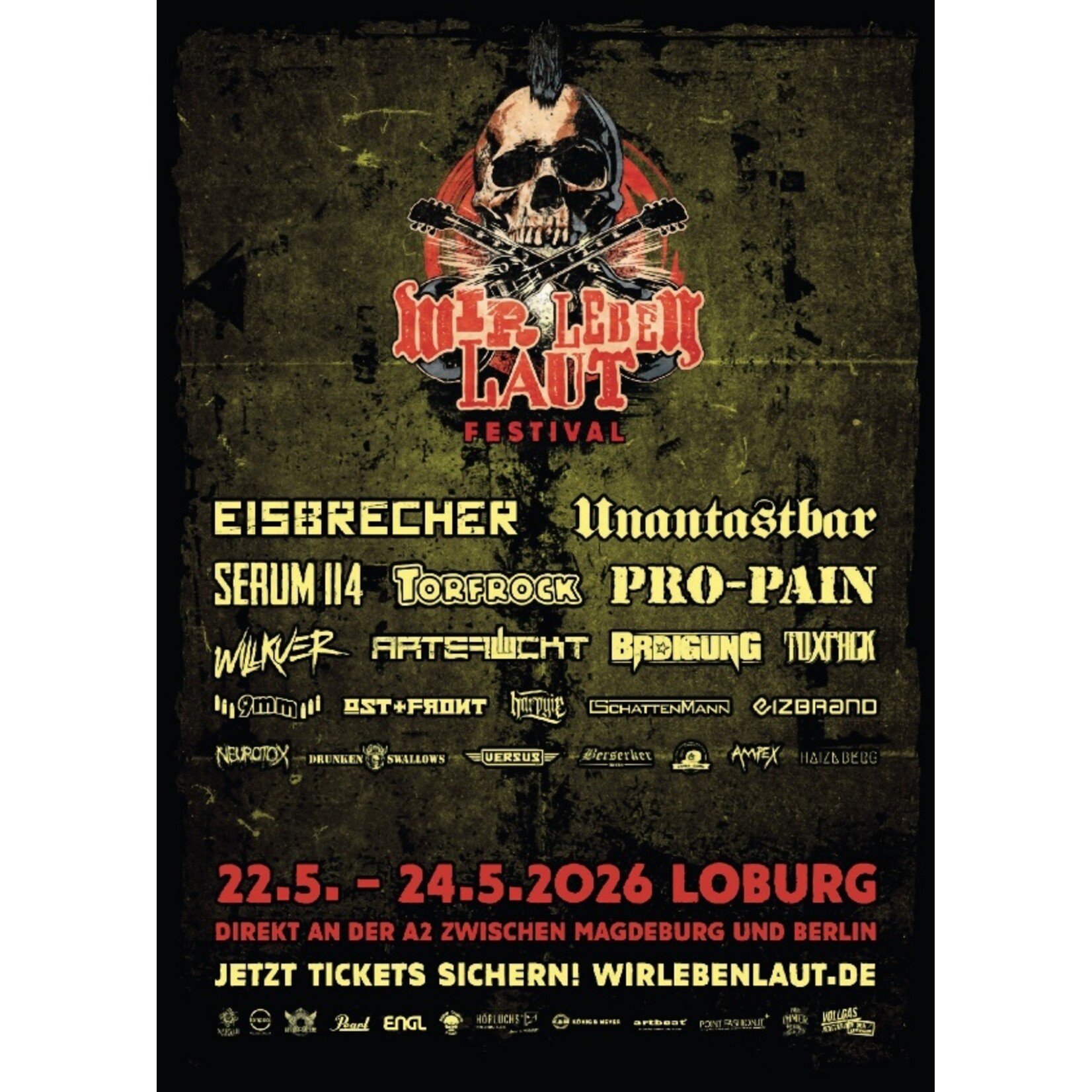 22.05. - 24.05.2026 - EISBRECHER @ WIR LEBEN LAUT FESTIVAL - LOBURG