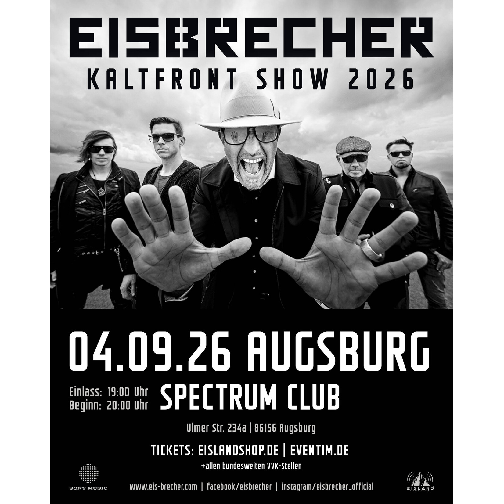 EISBRECHER "KALTFRONT " 2026 - AUGSBURG