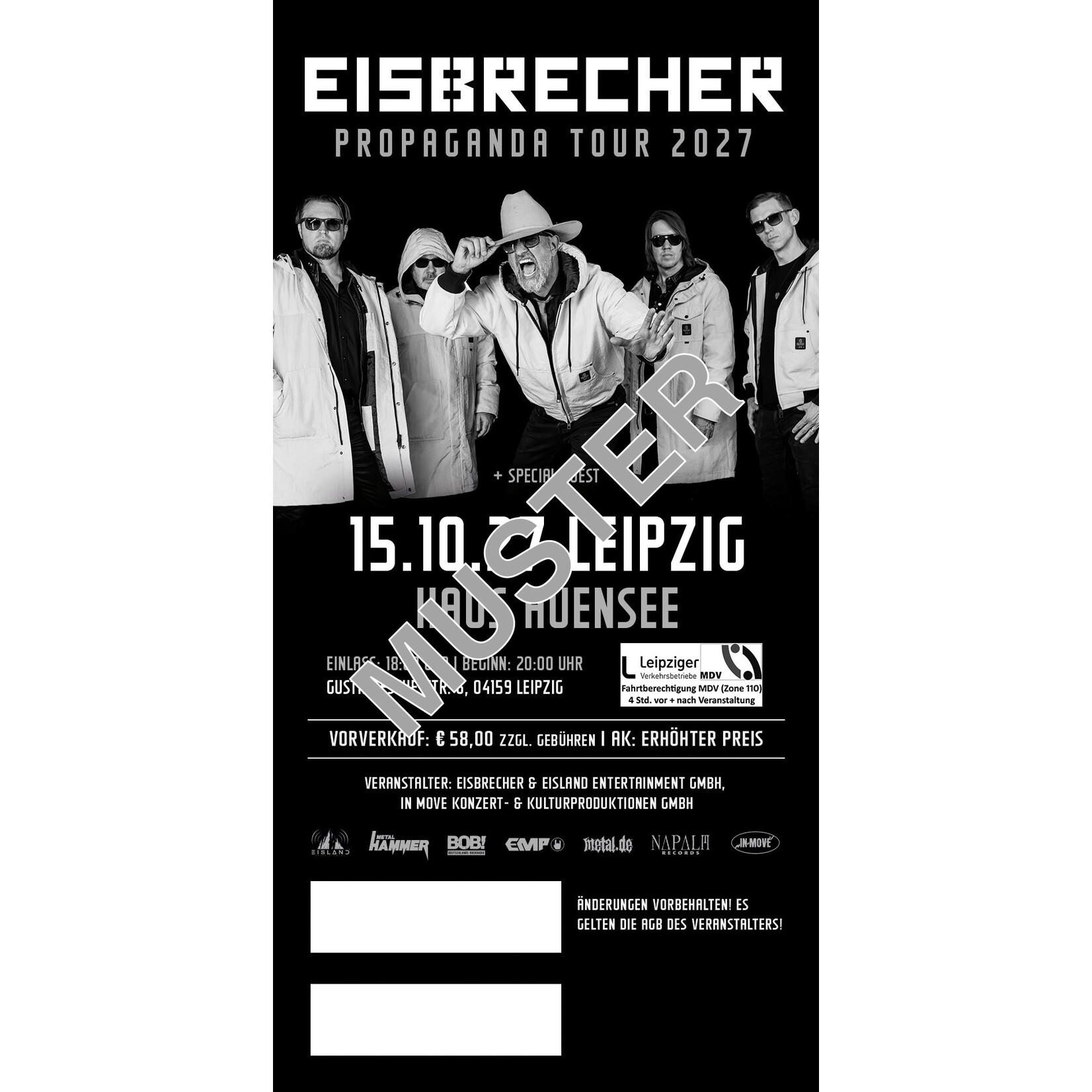 15.10.2027 - EISBRECHER - PROPAGANDA TOUR 2027 - LEIPZIG