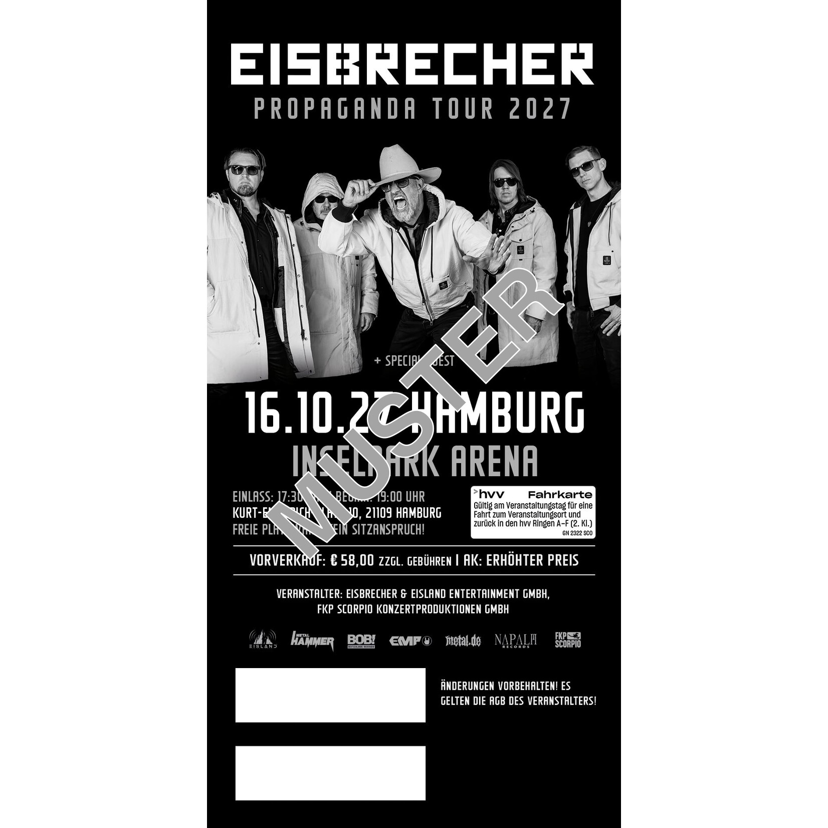 16.10.2027 - EISBRECHER - PROPAGANDA TOUR 2027 - HAMBURG
