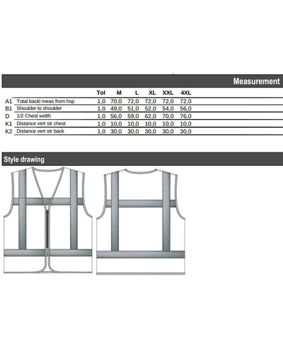 Tricorp Veiligheidsvest RWS Vlamvertragend