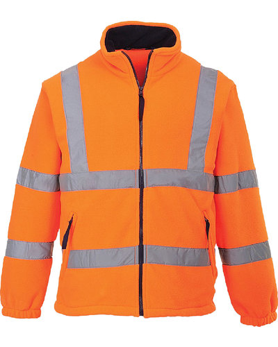 Portwest F300 Hi Vis Fleecejas in fluor oranje of geel