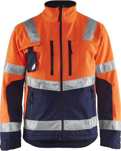 Blaklader 4900 High Vis 2 kleurige Softshell Jas