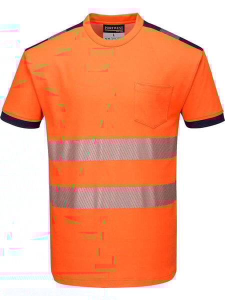 Portwest PW3 Hi-Vis Vision T-Shirt, Korte Mouw