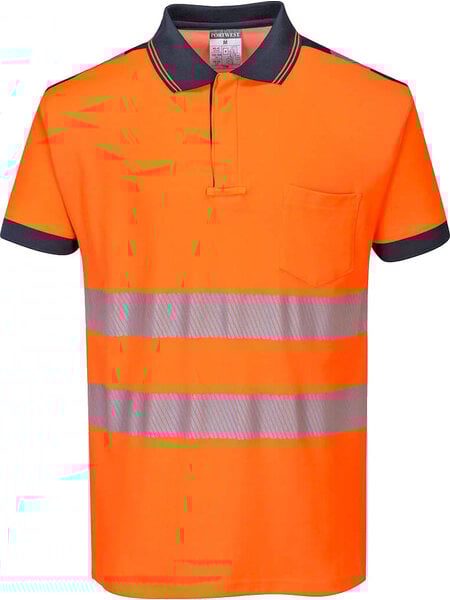 Portwest PW3 Hi-Vis Poloshirt, Korte Mouw