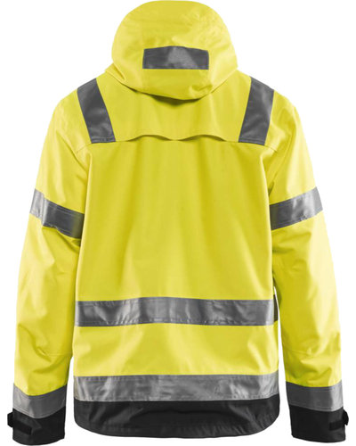 Blaklader 4837 High Vis jas ongevoerd met afritsbare capuchon