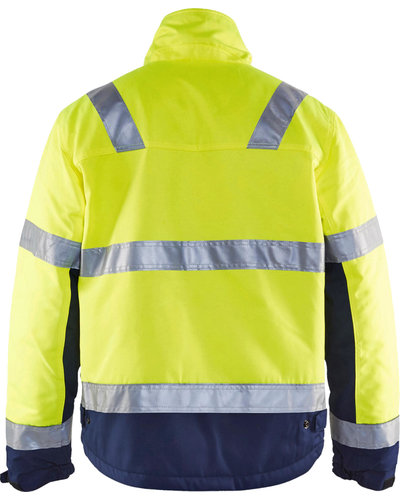 Blaklader 4862 Fluorescerende winterjas met striping