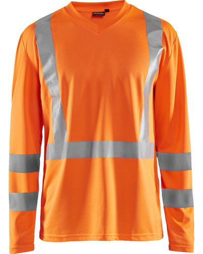 Blaklader High vis T-Shirt Lange mouw in oranje