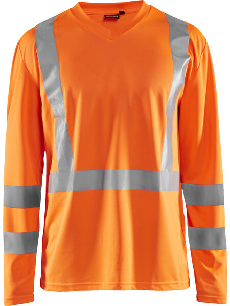 Blaklader Oranje Hi-Vis T-Shirt Lange mouw UPF 50+