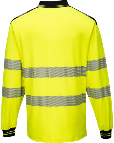 Portwest PW3 Hi-Vis Poloshirt, lange mouwen