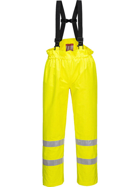 Portwest Vlamvertragende regenbroek met bretels