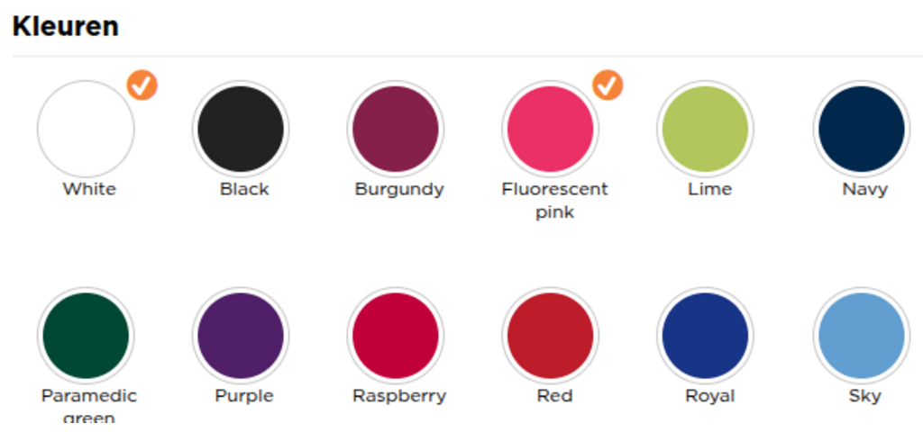 Kleuropties van dit hesje R200XEV Result