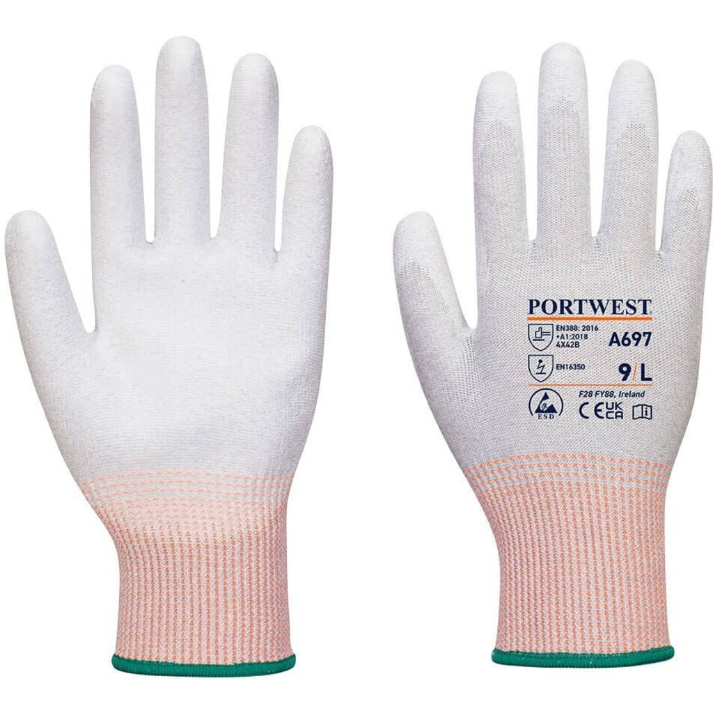 Portwest LR13 Antistatische ESD PU Palm Werkhandschoen A697