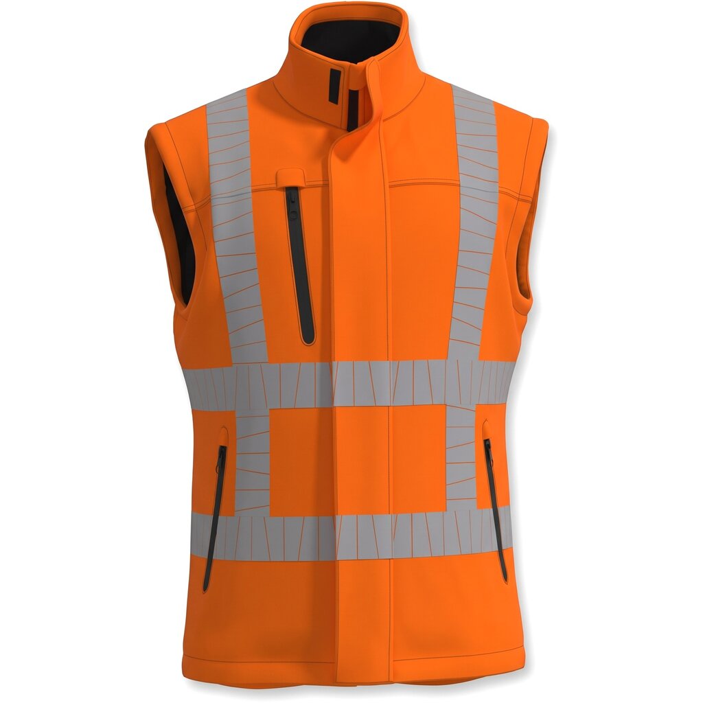 Huismerk Bodywarmer Stretch RWS Fluororanje