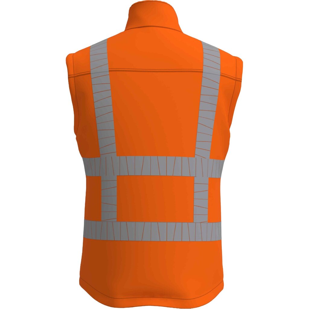 Huismerk Bodywarmer Stretch RWS Fluororanje