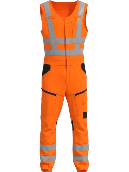 Huismerk Bodybroek high visibility RWS stretch