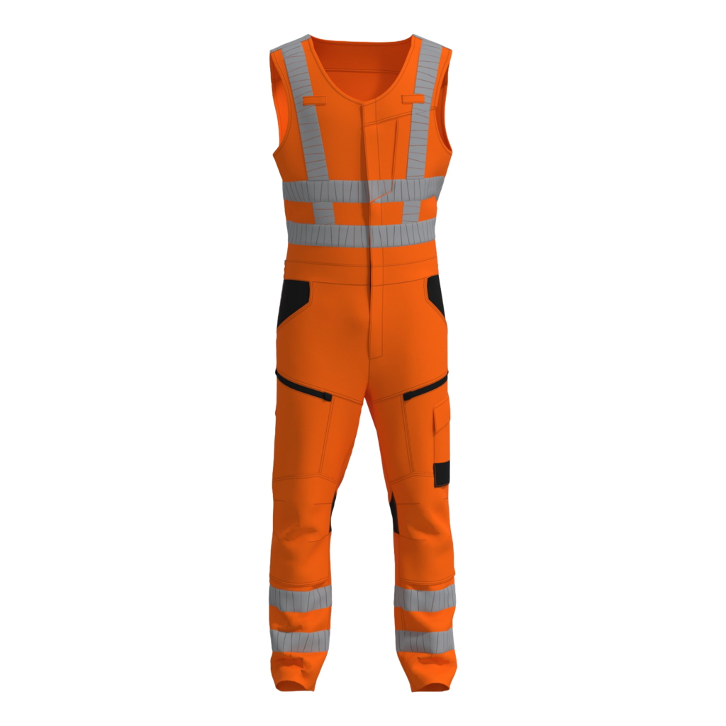 Huismerk Bodybroek RWS Stretch BBSRWS100 Fluor Oranje