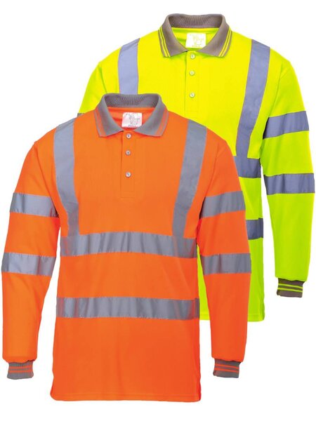 Portwest S277 Hi-Vis Poloshirt lange mouw