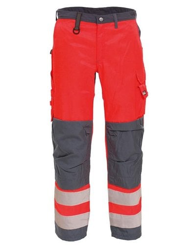 Tranemo Hi Vis werkbroek Rood C54