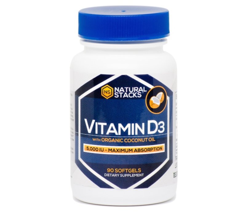 Vitamin D3 with organic coconut oil