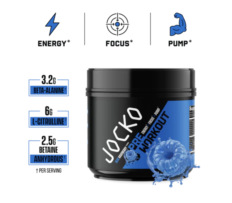 Jocko Pre Workout - Blue Raspberry