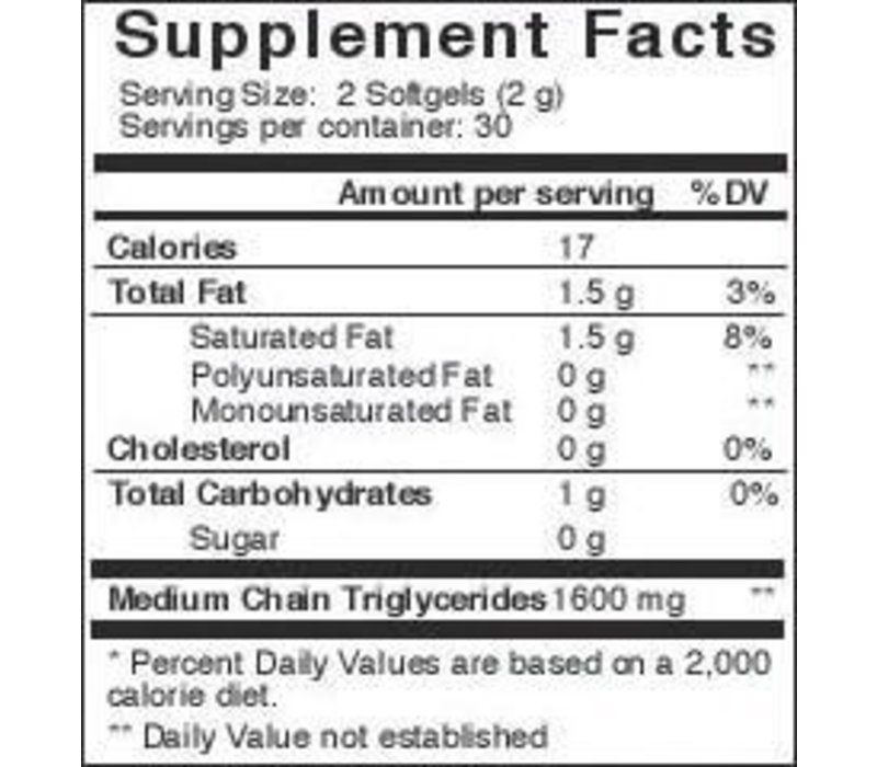 Brain Octane Softgels 60 CT