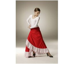 Flamencorok met gestippelde strook