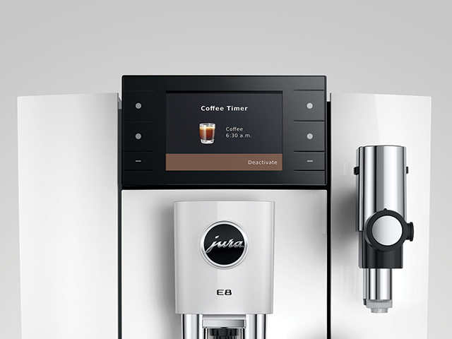 JURA E8 koffiemachine Piano White