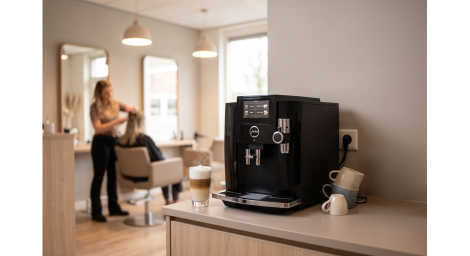Koffiemachine in een zaak of praktijk