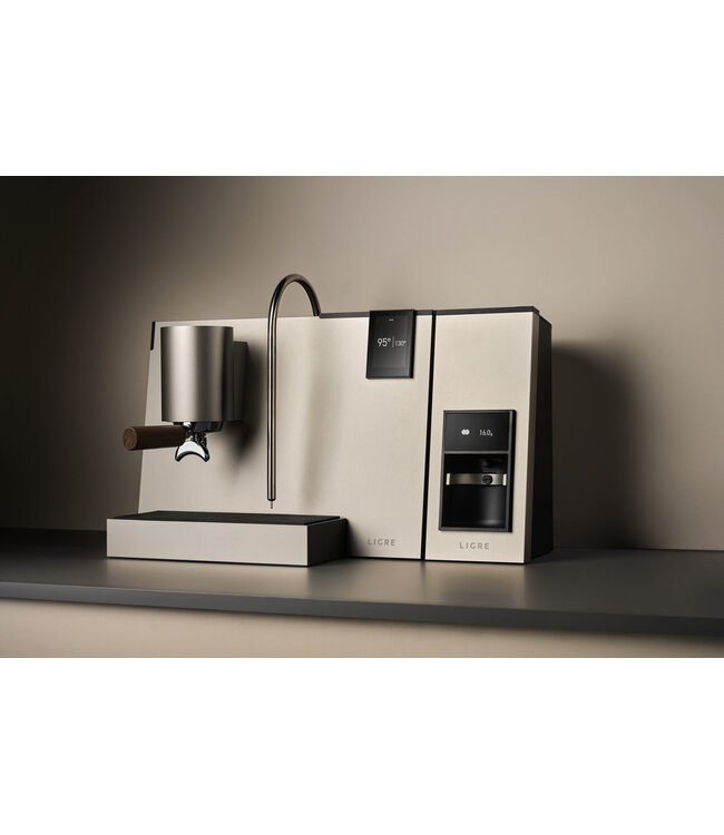 Ligre LIGRE youn Silver Beige – halfautomatische espressomachine