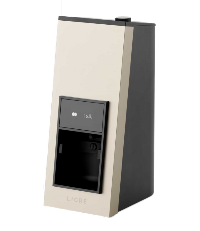 Ligre LIGRE siji Silver Beige – koffiemolen met Grind by Weight