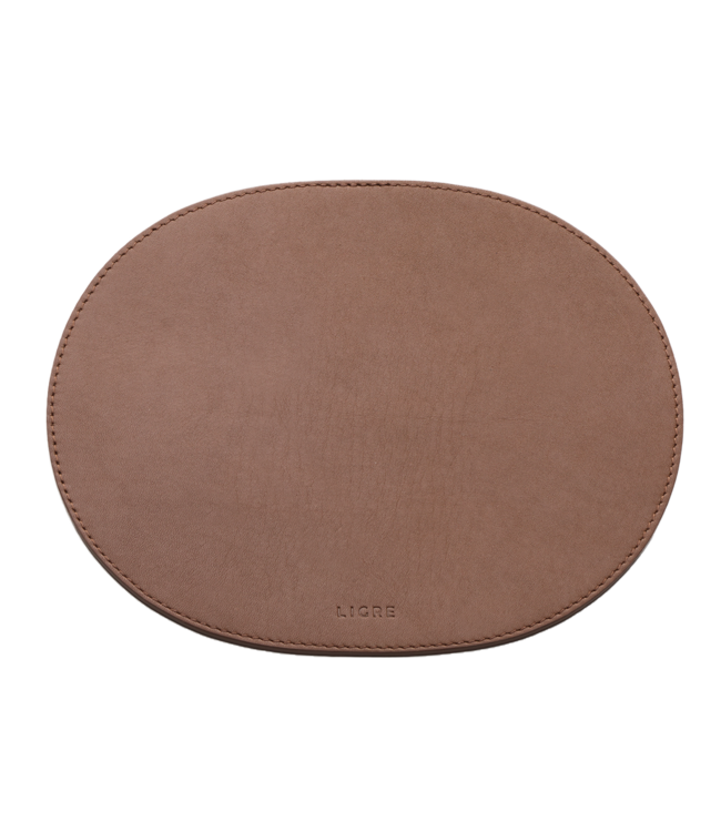 Ligre Tamper Mat Cognac Brown – premium leder