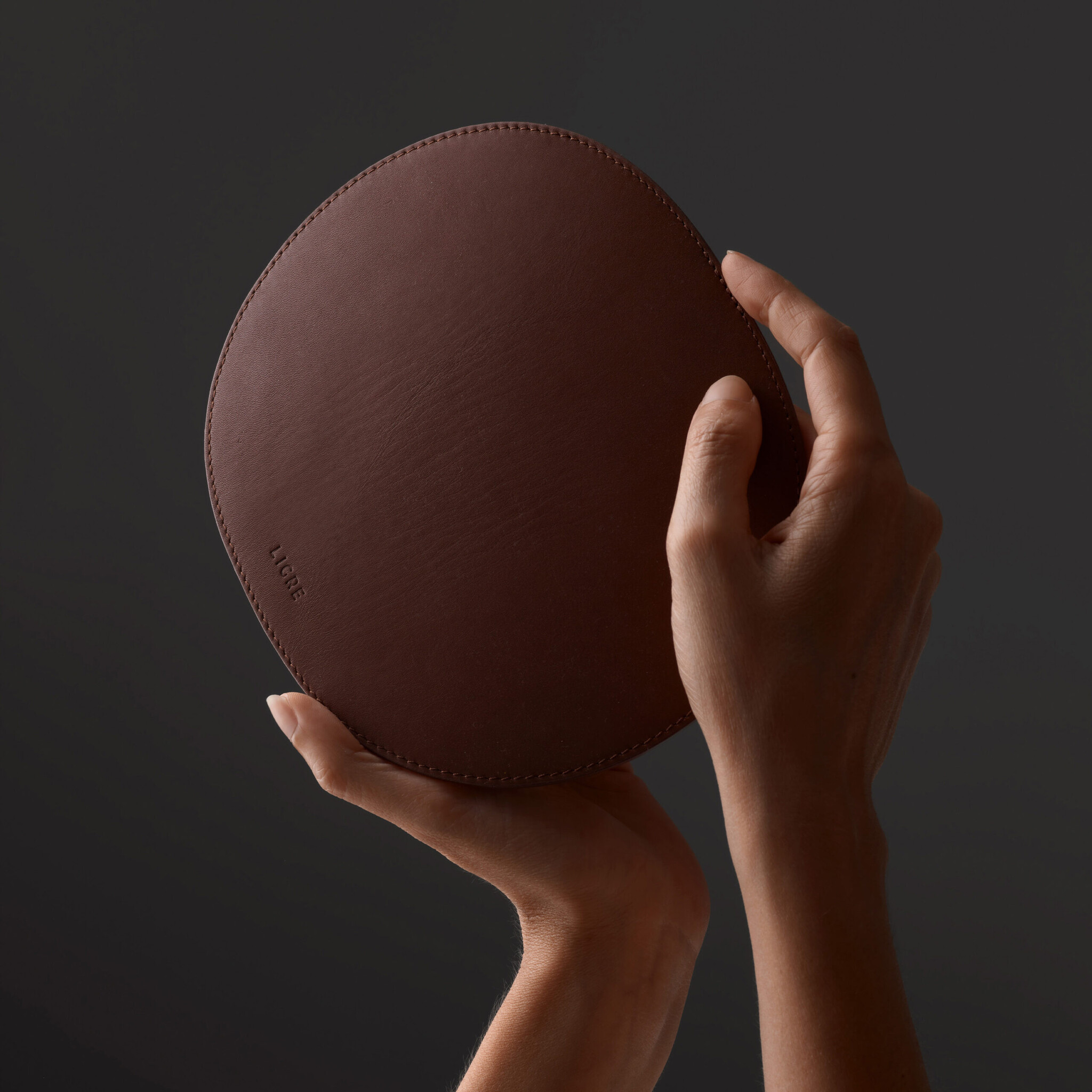 LIGRE Tamper Mat Cognac Brown