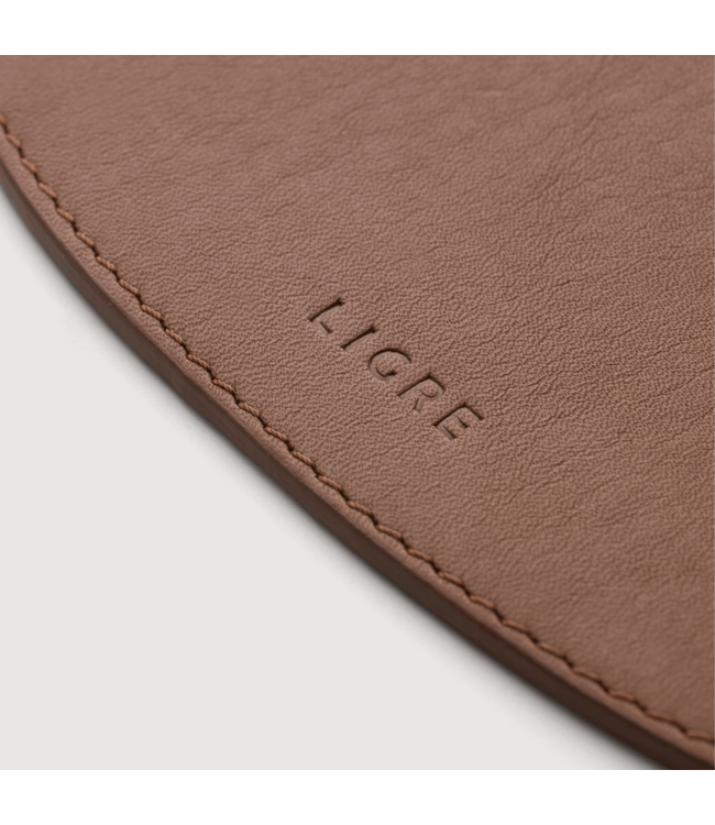 Ligre Tamper Mat Cognac Brown – premium leder