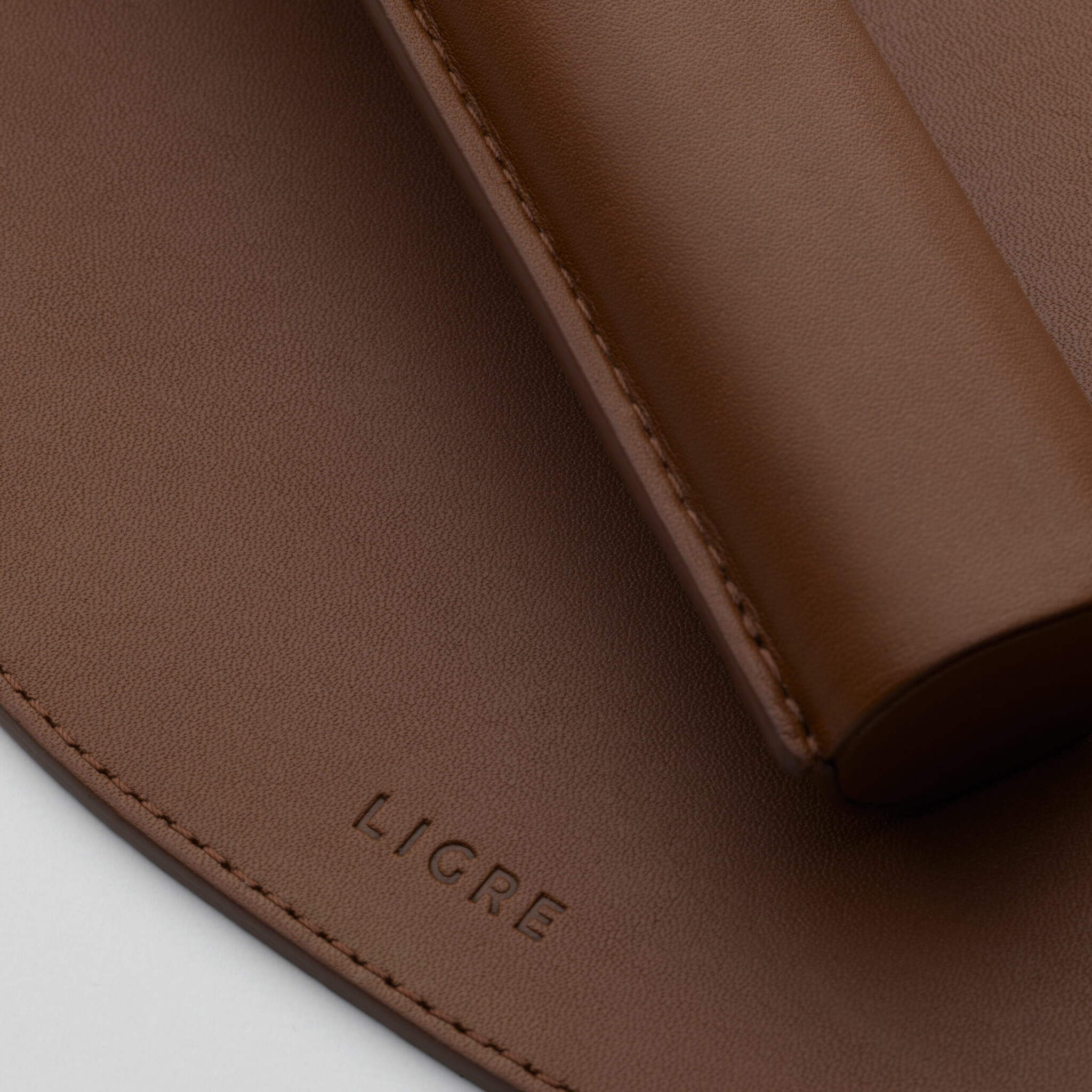 LIGRE Tamper Mat Cognac Brown detail