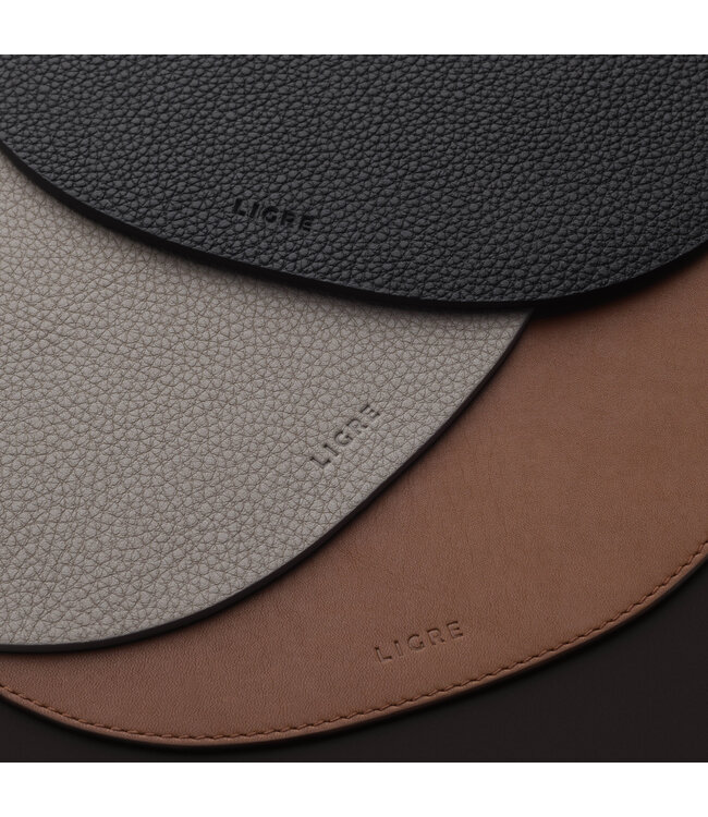 Ligre Tamper Mat Cognac Brown – premium leder