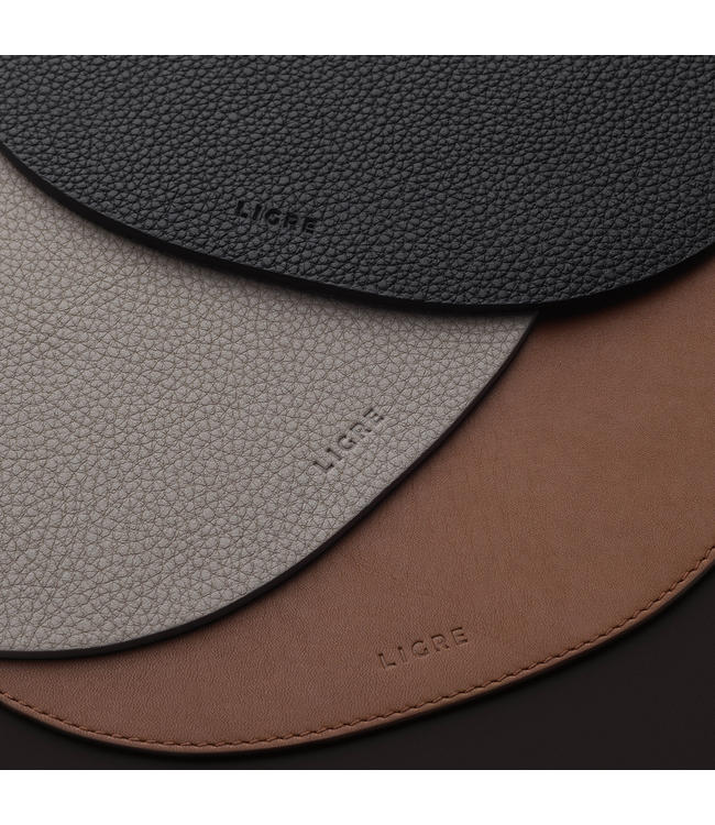 Ligre Tamper Mat Pebble Black – premium leder