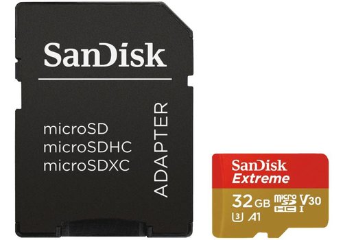  Sandisk MicroSD Extreme 32 GB 100 MB/s geheugenkaart 