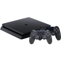 thumb-Sony PlayStation 4 (Slim) 1 TB + 2 controllers-1