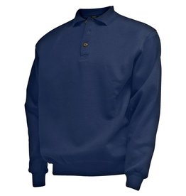 CAMUS 381106 Grote maten Navy Blue Polo Sweater