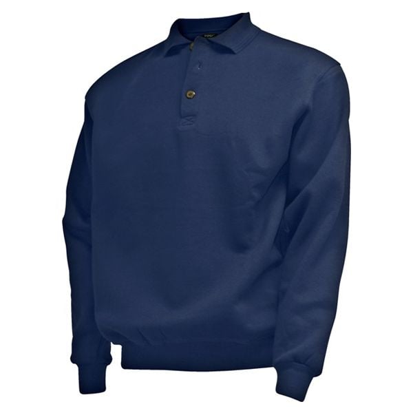 CAMUS 381106 Polo Sweater de grandes tailles Navy Blue