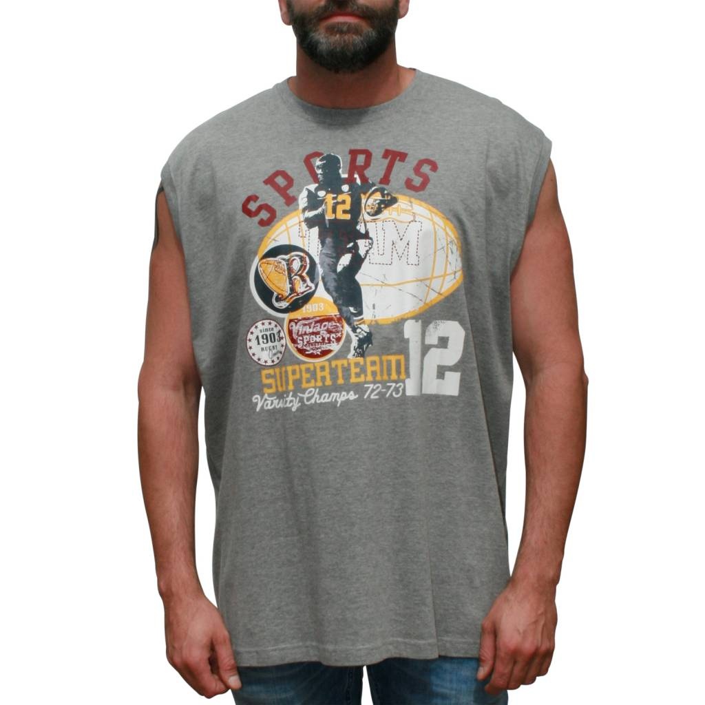 VANDAM 7763 Grote maten Melange Tank Top 3XL-8XL