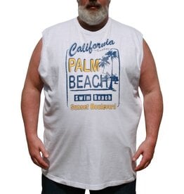 DAGIO 11761 Grote maten Witte Tank Top