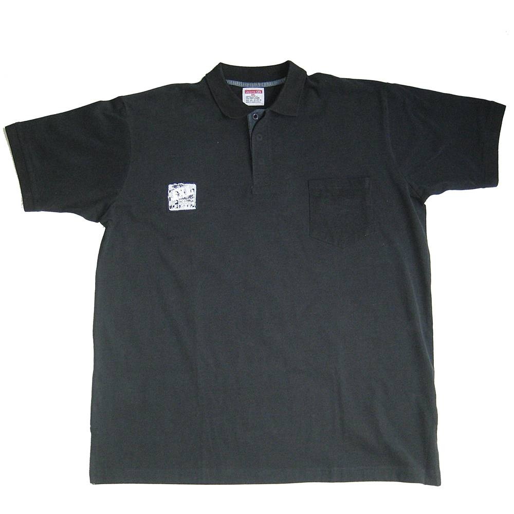 JeansXL Grandes tailles Polo noir 3XL-6XL