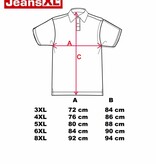 JeansXL Grandes tailles Polo noir 3XL-6XL