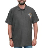 VANDAM Grandes tailles Polo anthracite 3XL-6XL